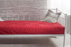 Łóżko metalowe czarne lub białe 90x200 BORO 6