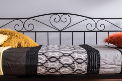 Łóżko metalowe czarne lub białe 90x200 BORO 2