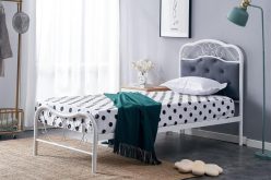 Łóżko z metalową ramą 90x200 FABRIZIA 2