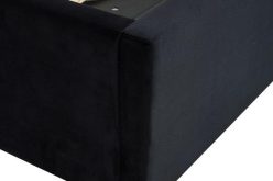 Łóżko z wysokim zagłówkiem, dużym pojemnikiem i wstawkami ze złota lub srebra PALAZZO 19