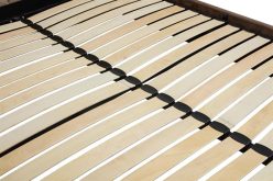 Łóżko z wysokim zagłówkiem, dużym pojemnikiem i wstawkami ze złota lub srebra PALAZZO 10