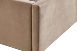 Łóżko z wysokim zagłówkiem, dużym pojemnikiem i wstawkami ze złota lub srebra PALAZZO 11