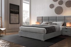 Łóżko z zagłówkiem na całą ścianę LEVANTER 160 2