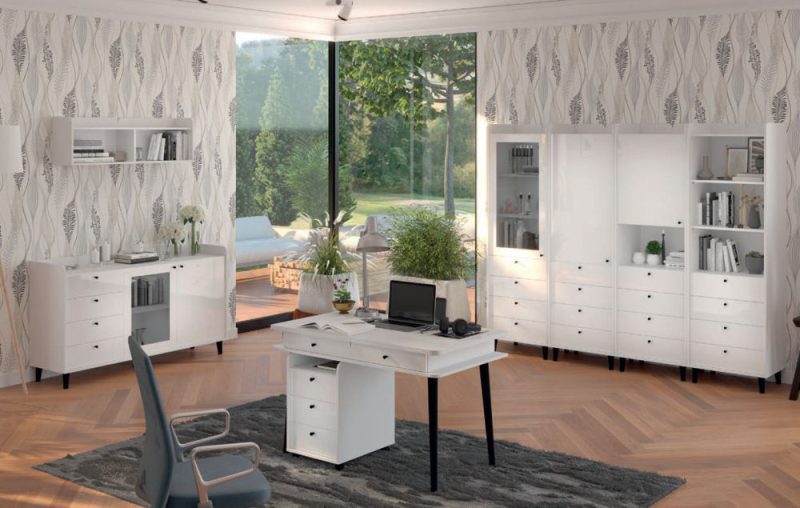 Meblościanki z szafą i komodą - 30 najmodniejszych propozycji do mieszkania ? 5