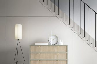 Komoda szufladowa z dekorem w jodełkę