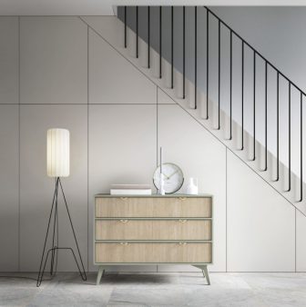 Komoda szufladowa z dekorem w jodełkę