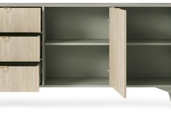 Komoda z nóżkami z dekorem na frontach 158cm FUTURO 2
