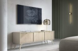 Wysoka szafka pod rtv z dekorem FUTURO 158 cm 2