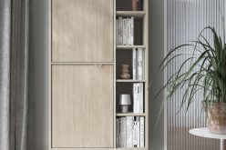 Regał pokojowy z dekorem w jodełkę FUTURO 1