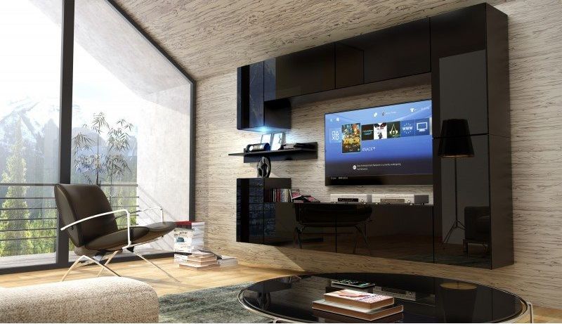 Meblościanki czarne