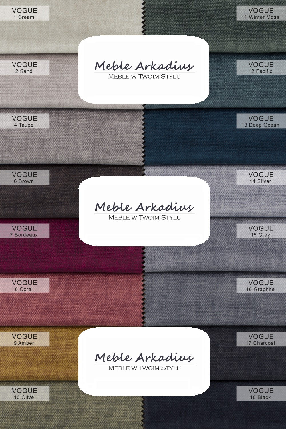 Tkanina obiciowa vogue