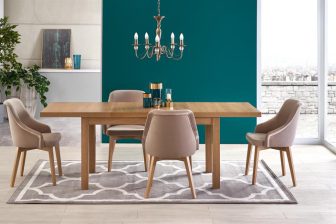 Prosty stół rozkładany dębowy 220 cm