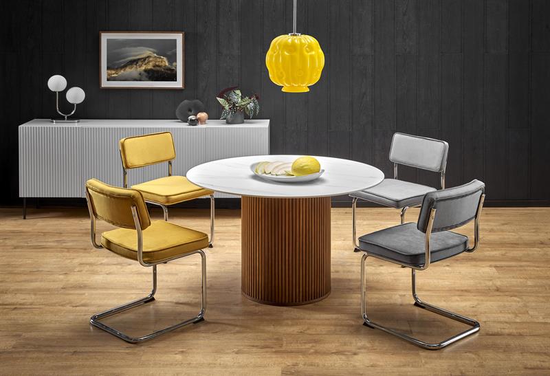 stół okrągły z lamelową podstawą BRUNONO