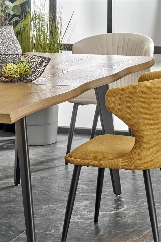 Stół z pofalowanym blatem rozkładany loft DICK NEW