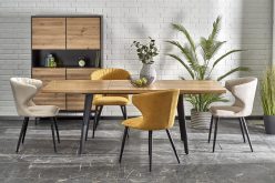 Stół z pofalowanym blatem rozkładany loft