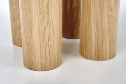 Zaokrąglony stół dębowy 120 cm ELEFANTE 4