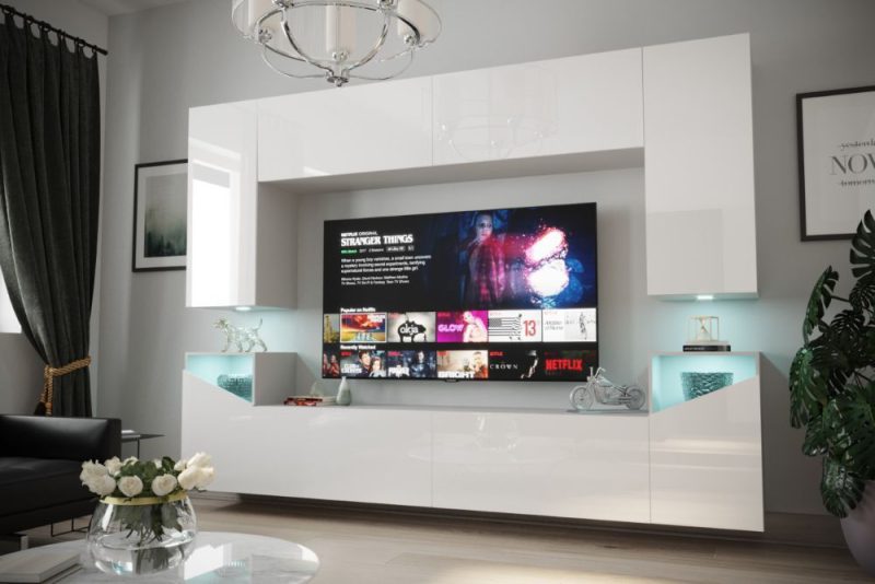 Meblościanka glamour - 20 eleganckich i funkcjonalnych projektów w Twoim salonie ? 2