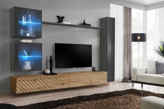 Meblościanka podwieszana - ranking 20 najciekawszych meblościanek do salonu ? 2