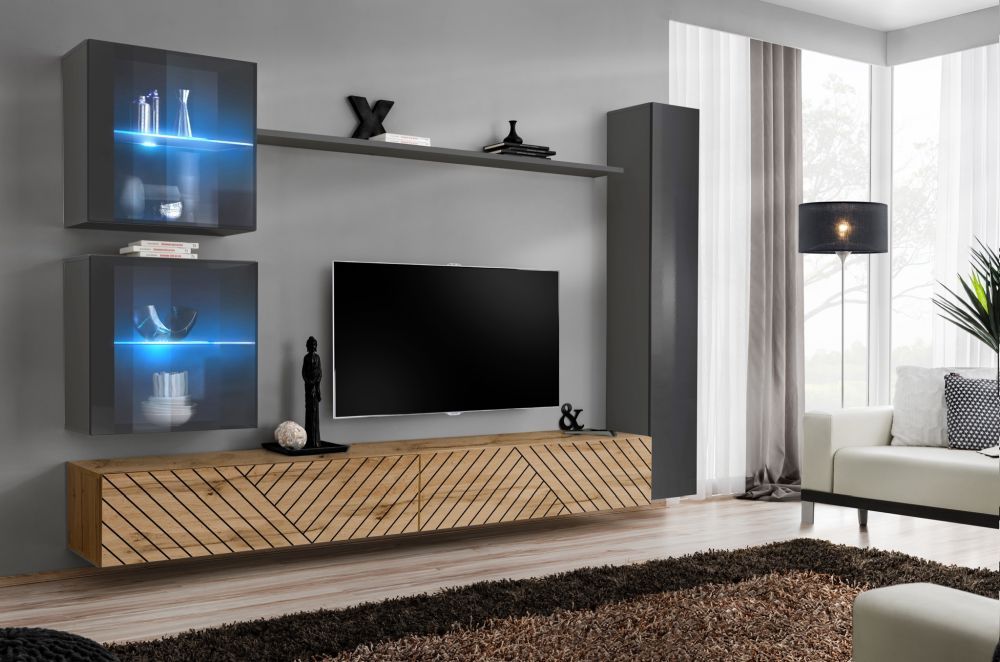 Meblościanka podwieszana - ranking 20 najciekawszych meblościanek do salonu ? 1