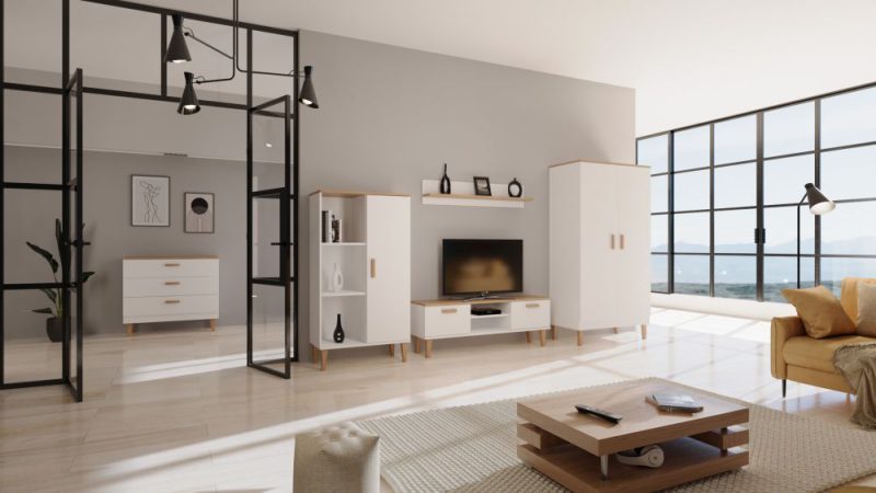 Meblościanka skandynawska - 20 niesamowitych aranżacji ze skandynawskimi meblami ? 5