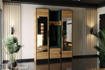 Pojemna garderoba do przedpokoju w stylu loft RUBI 12