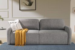 Prosta kanapa do salonu z funkcją spania codziennego