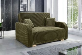 Sztruksowa sofa jednoosobowa