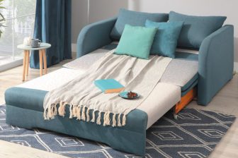 Szara sofa Rozkładana do Przodu 160x200