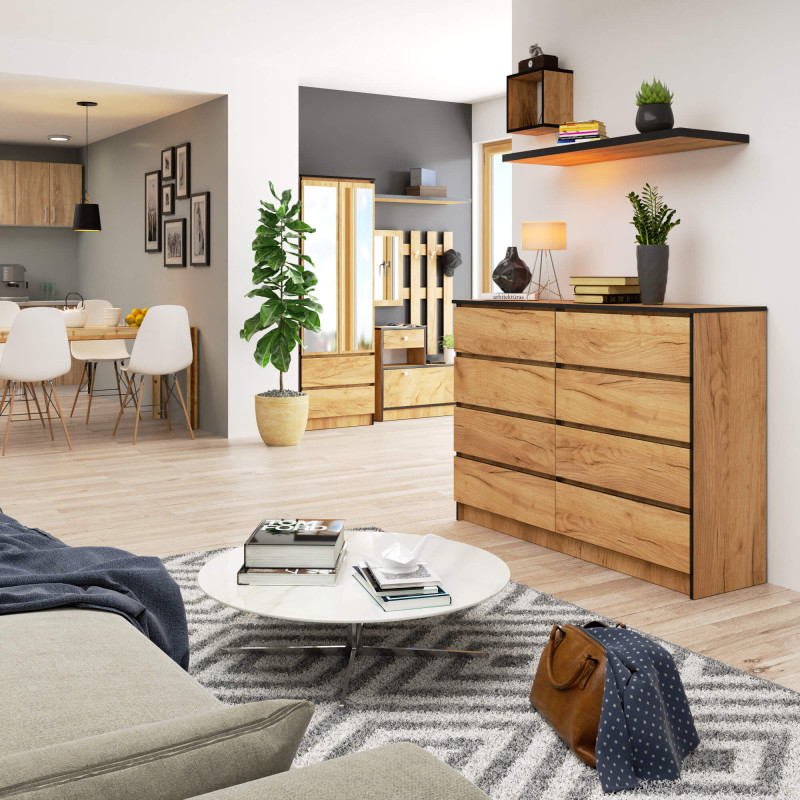 Drewniana komoda do salonu