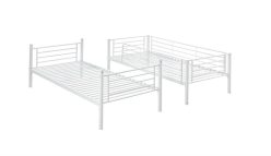 Łóżko piętrowe dla dorosłych BUNKY białe lub czarne 90cm 5