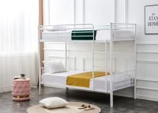 Łóżko piętrowe dla dorosłych BUNKY białe lub czarne 90cm 1