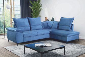 Kolorowy narożnik z wysokim oparciem