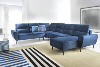 Ogromny narożnik w kształcie U z funkcją spania