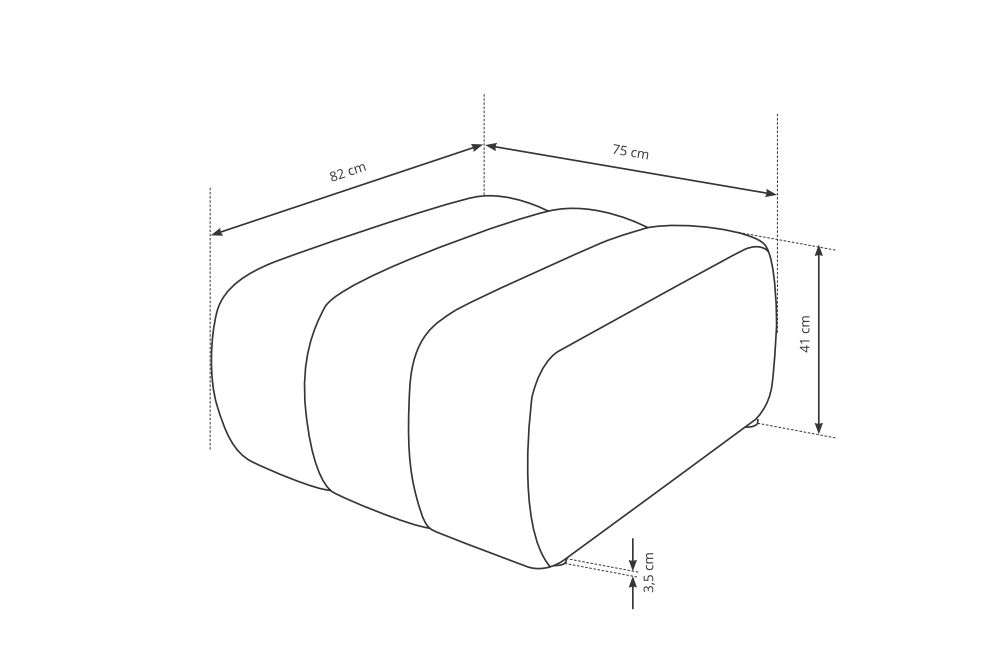 Puf do narożnika LOVE 4