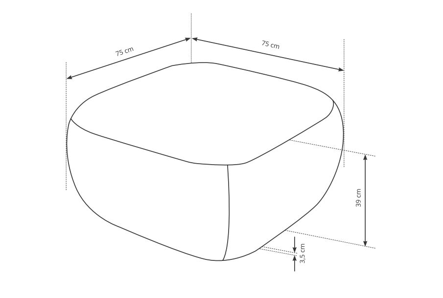 Pufa do kanapy PORTFOLIO 5