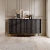 Komoda 6 szuflad ze strukturą 154cm NEMESIS 2