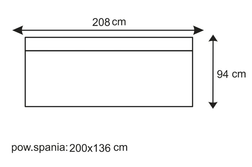 Kanapa rozkładana sprężyny pocket CLARA 2