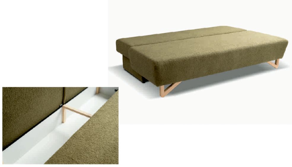 Kanapa rozkładana sprężyny pocket CLARA 1