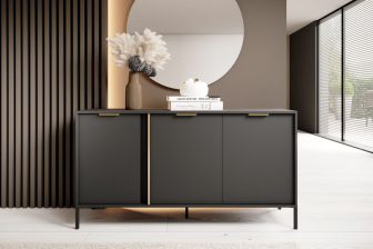 Komoda 153 cm szerokości antracyt