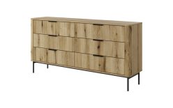 Komoda z niemiec 6 szuflad na wysokich nogach