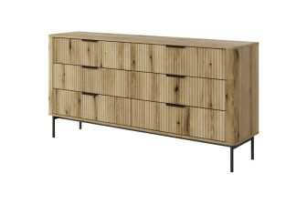 Komoda z niemiec 6 szuflad na wysokich nogach