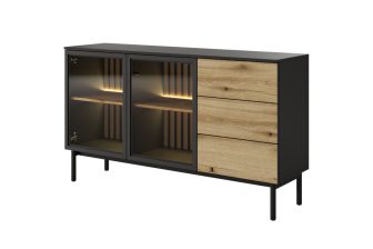 KOmoda z szybami i z oświetleniem led