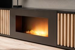 Luksusowa szafka RTV z biokominkiem