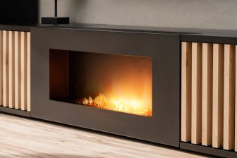 Luksusowa szafka RTV z biokominkiem