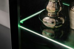 Ekskluzywna meblościanka i kominek z podświetleniem LED CALIFORNIA 1