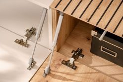 Zawieszana meblościanka kaszmir z lamelami artisan SUNSET 2