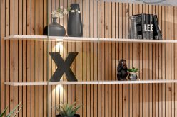 Podwieszana meblościanka kaszmir z LED PRISMA pw B 1