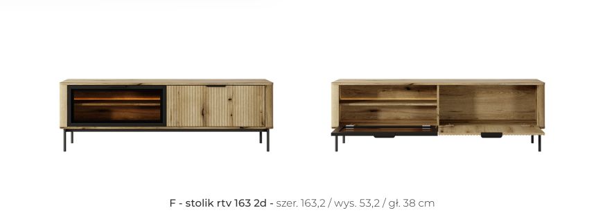 Niemiecka szafka pod telewizor WILLKOMMEN 163 cm 3