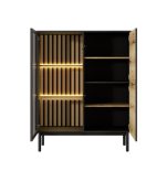 Niska witryna z szybami oświetlenie LED CALGARY 1