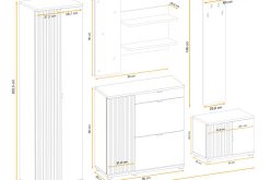 Zestaw mebli do przedpokoju PAULO 4 7